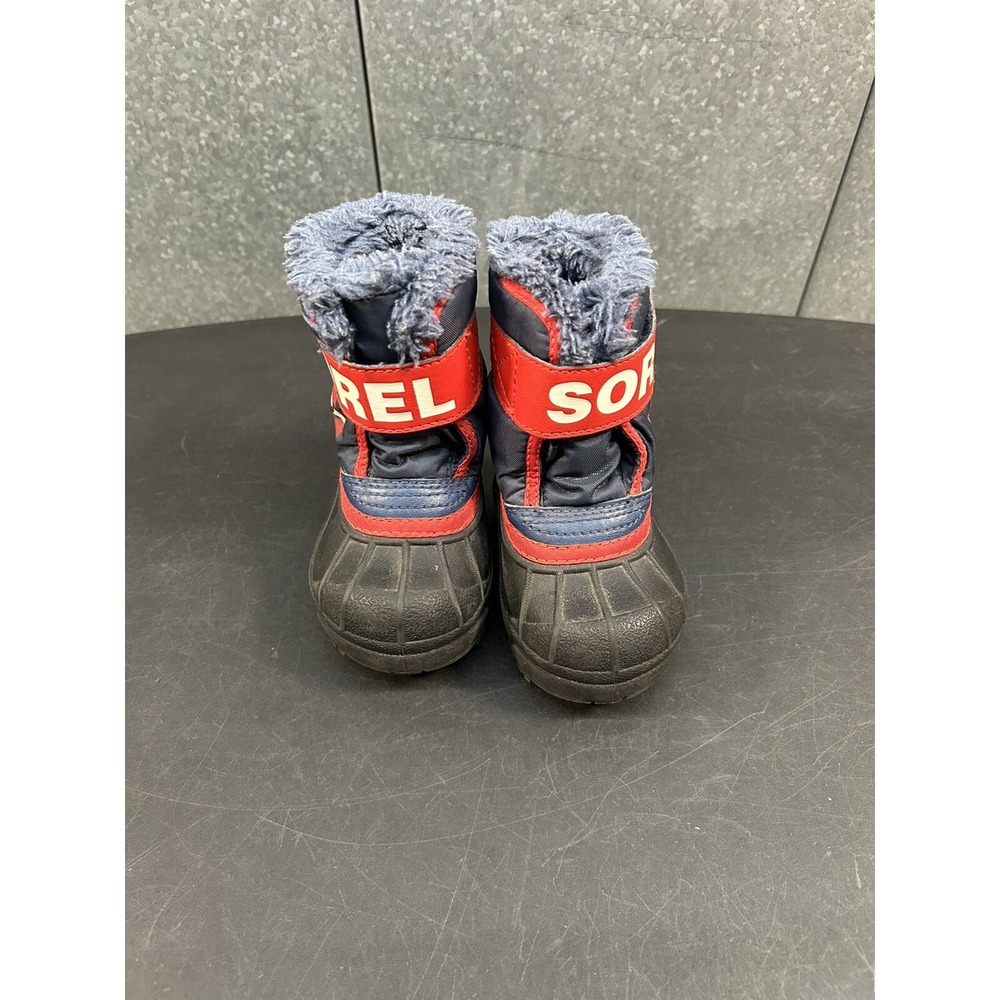 Sorel Snow Commander Nocturnal Red Blue Toddler Little Kids Size 4